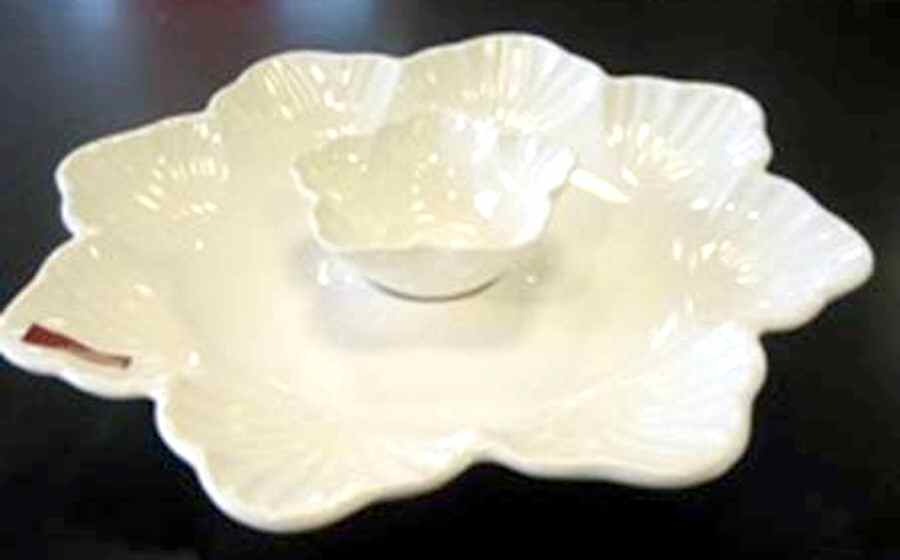 Vanilla Beat White Figural Chip/Dip Set (2 Piece) by Red Vanilla-1