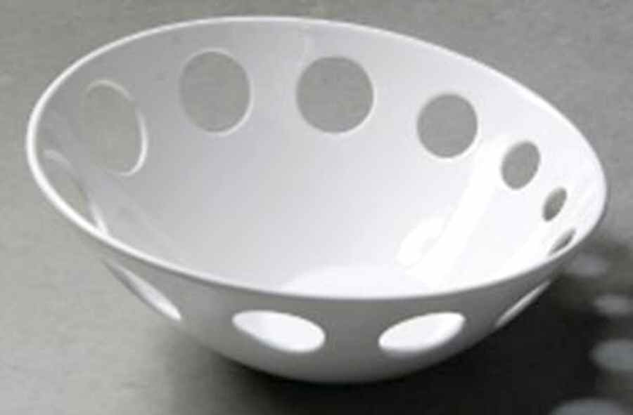Vanilla Beat White Centerpiece/Console Bowl by Red Vanilla-1