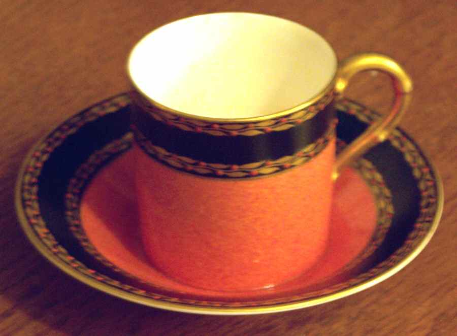 C1796 Flat Cup & Saucer Set by Royal Worcester-1