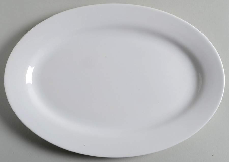 Pure Vanilla 12" Oval Serving Platter by Red Vanilla-1