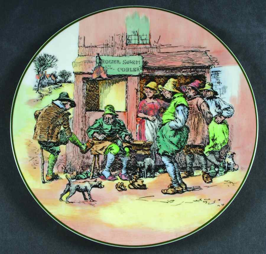 Old English Scenes Dinner Plate by Royal Doulton-1