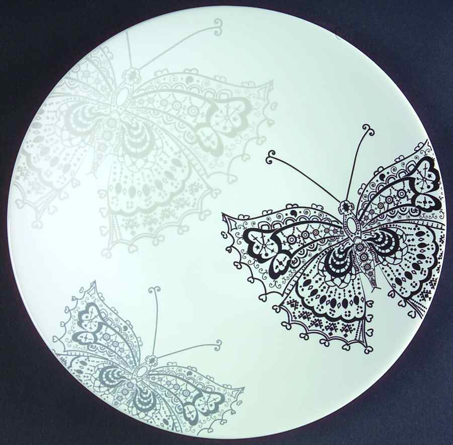Butterfly Lace Salad/Dessert Plate by Roscher & Co-1