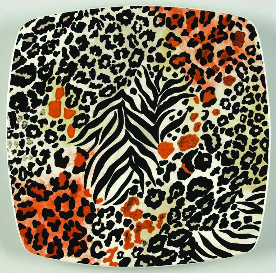 Wild Safari Square Salad Plate by Roscher & Co-1