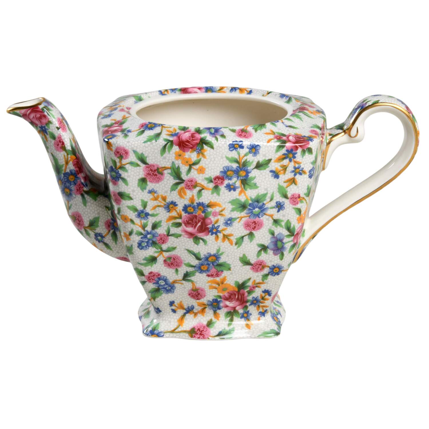 Old Cottage (Earthenware, Circa 1995) Teapot No Lid by Royal Winton-1