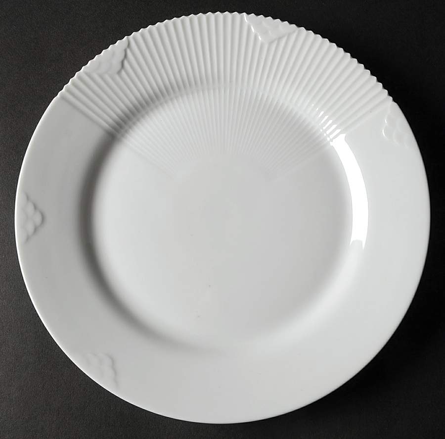 Elements White Salad/Dessert Plate by Royal Copenhagen-1