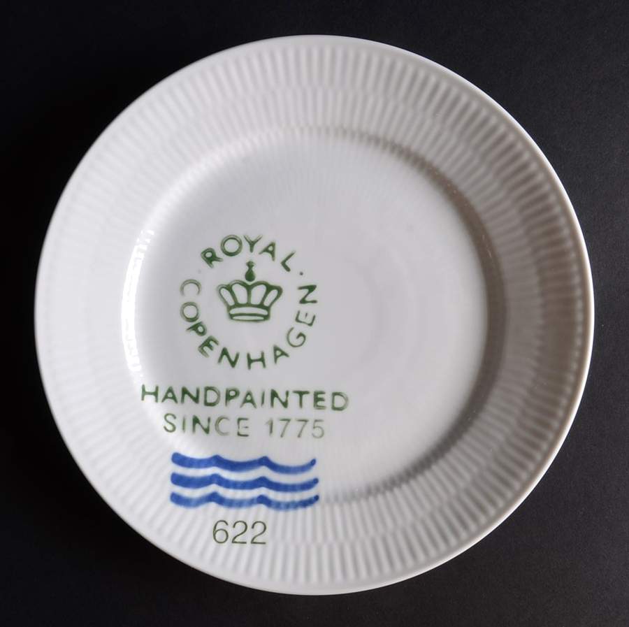 White Plain Signature Salad/Dessert Plate by Royal Copenhagen-1