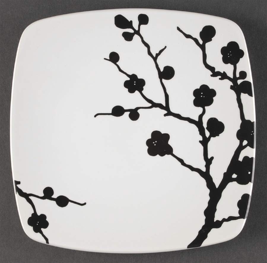 Spring Blossom Square Salad Plate by Roscher & Co-1