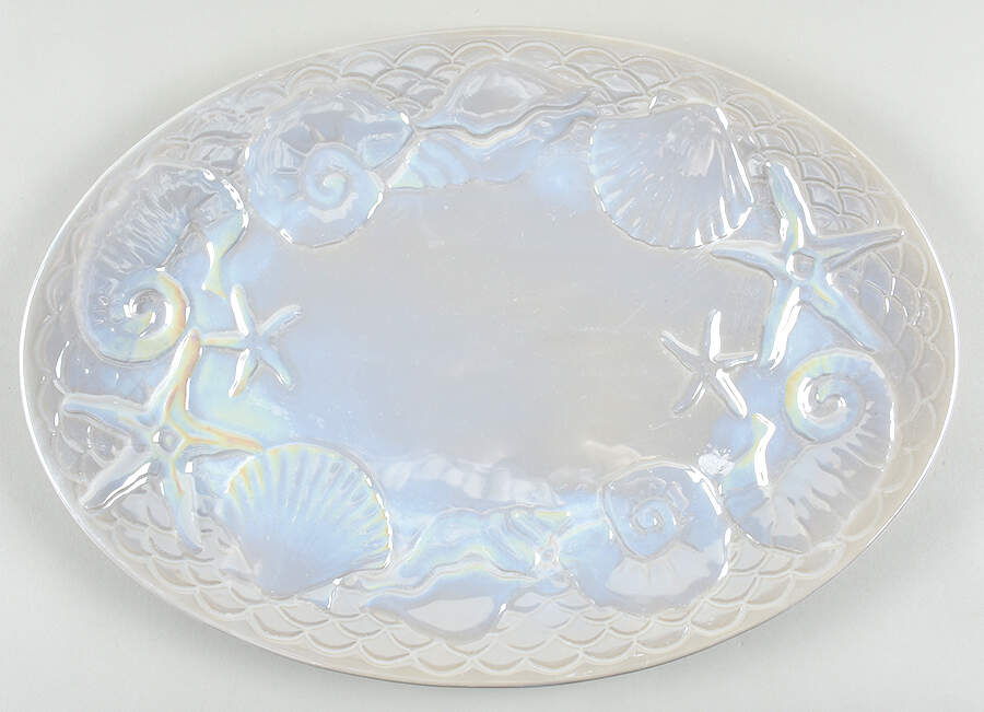 Nautilus 18" Oval Serving Platter by Roscher & Co-1