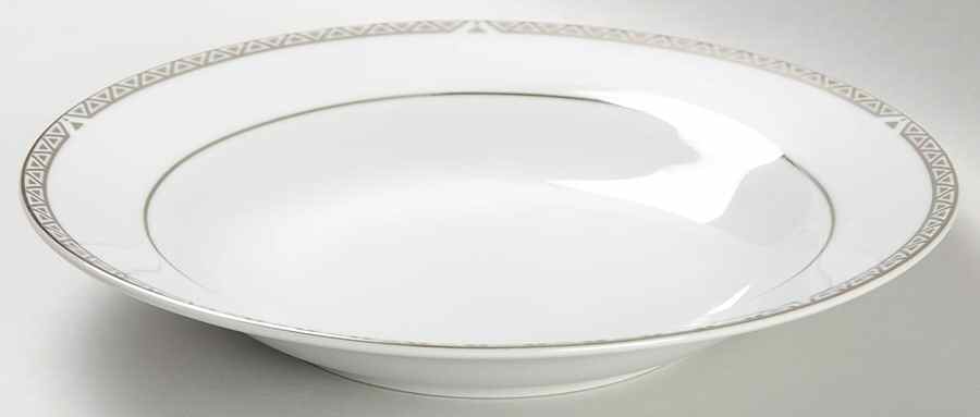 Platinum Rim Soup Bowl by Royal Doulton-1