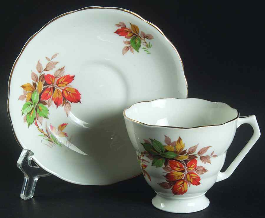 2400-A Footed Cup & Saucer Set by Samuel Radford-1