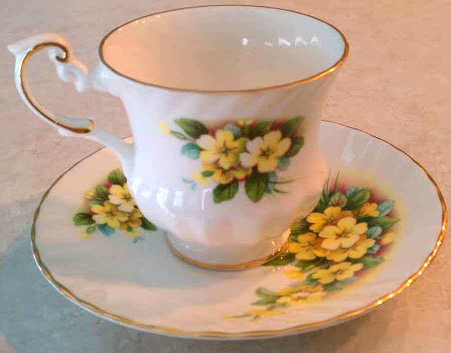 RIA67 Footed Cup & Saucer Set by Rosina-Queens-1