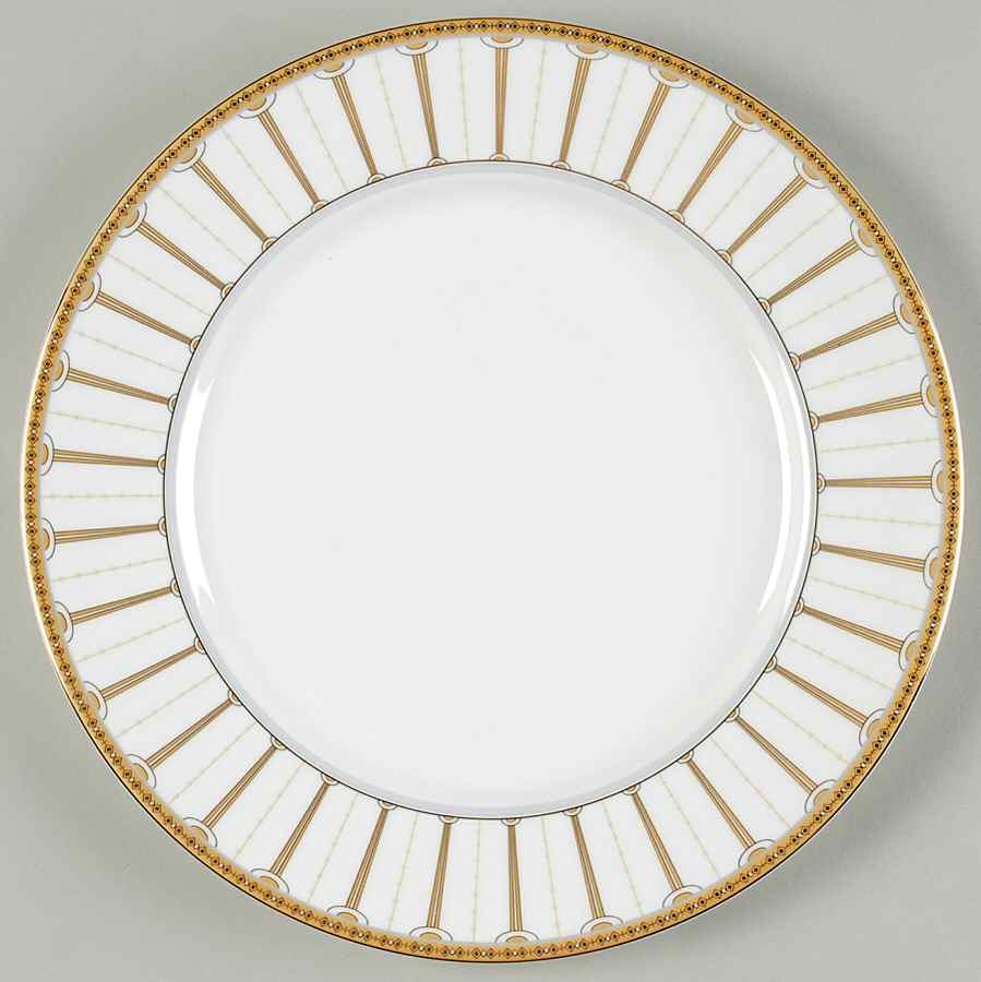 Sovereign (Gold Lines on Rim) Dinner Plate by Royal Doulton-1