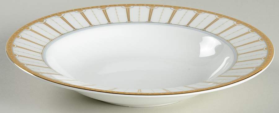 Sovereign (Gold Lines on Rim) Rim Soup Bowl by Royal Doulton-1