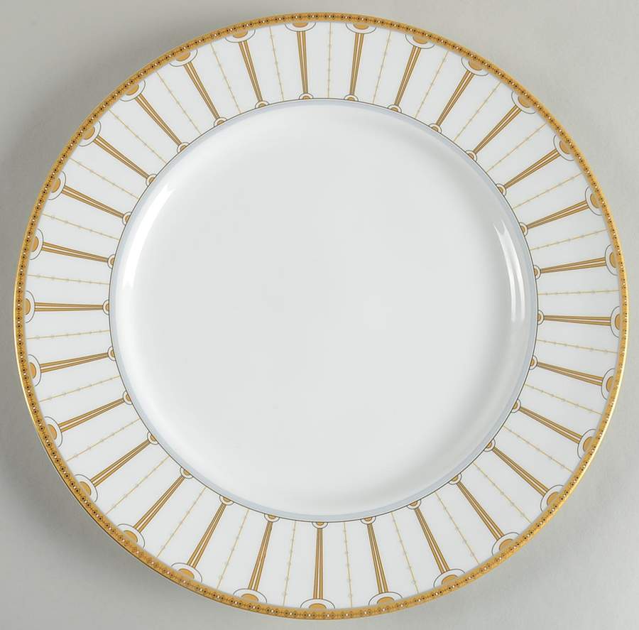Sovereign (Gold Lines on Rim) 12" Chop Plate (Round Platter) by Royal Doulton-1
