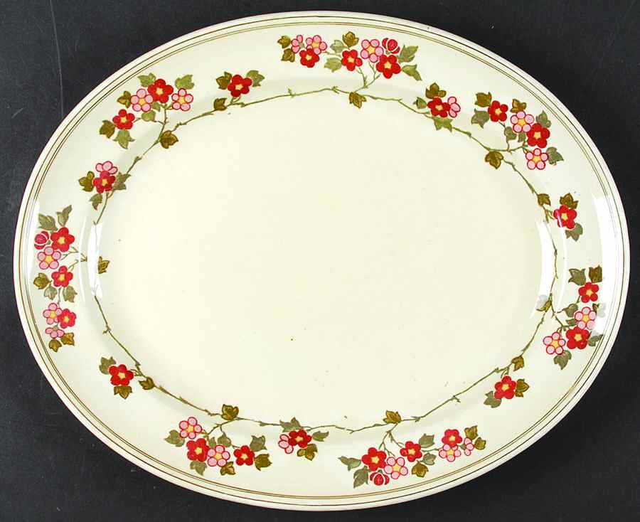 Hawthorne 12" Oval Serving Platter by Ridgway (Ridgways)-1