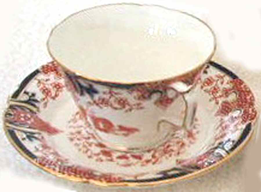 A128 Footed Cup & Saucer Set by Royal Crown Derby-1
