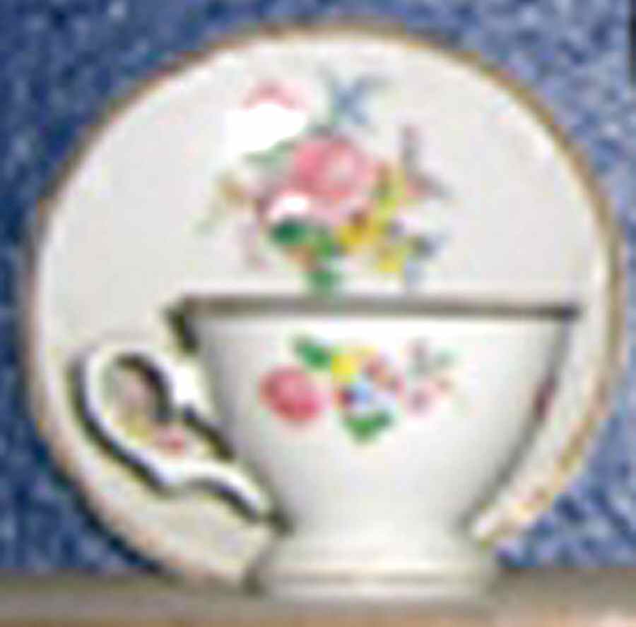 Rose Footed Demitasse Cup & Saucer Set by Royale Garden-1