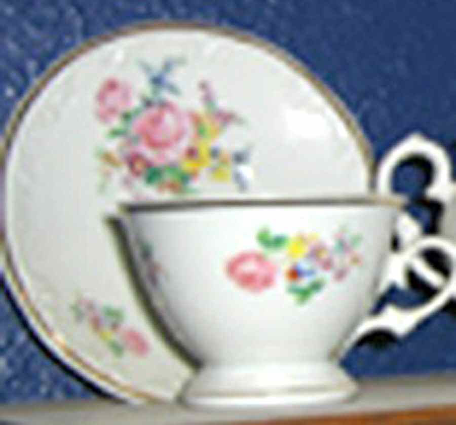 Rose Footed Cup & Saucer Set by Royale Garden-1