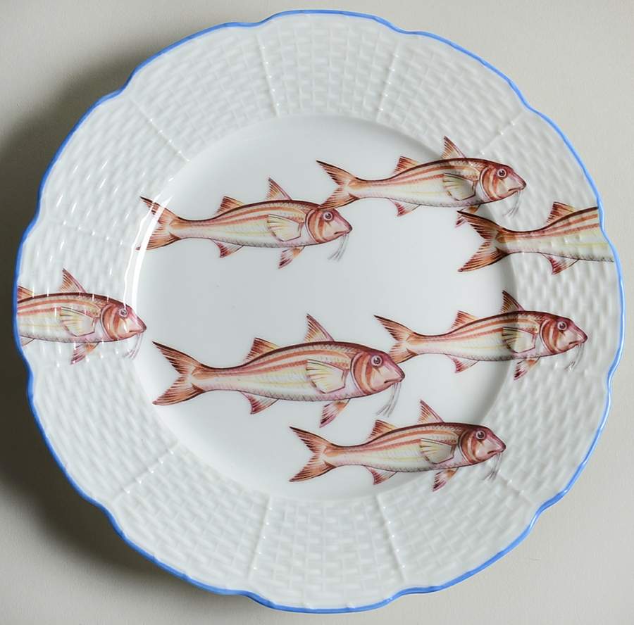 Dinard Les Poissons Dessert/Pie Plate by Raynaud-1