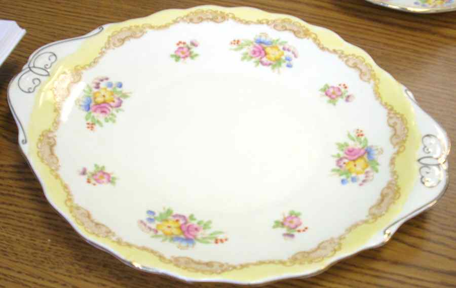 1121 Yellow Handled Cake Plate by Royal Albert-1