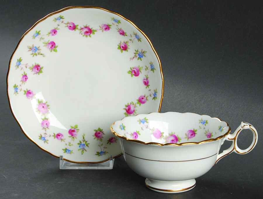 8466 Footed Cup & Saucer Set by Royal Cauldon-1