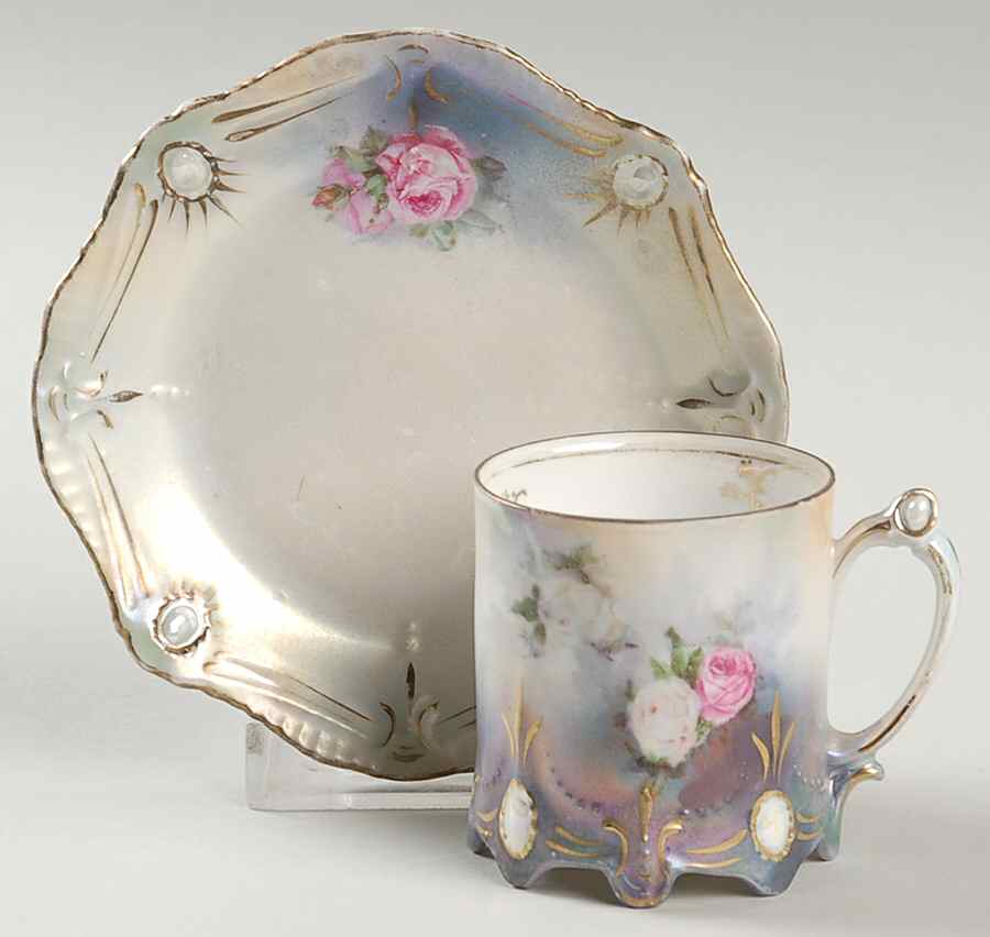 RPU19 Flat Demitasse Cup & Saucer Set by RS Prussia-1