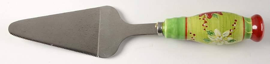 Holly Christmas Pie Server with Stainless Blade by Romancing Provence-1