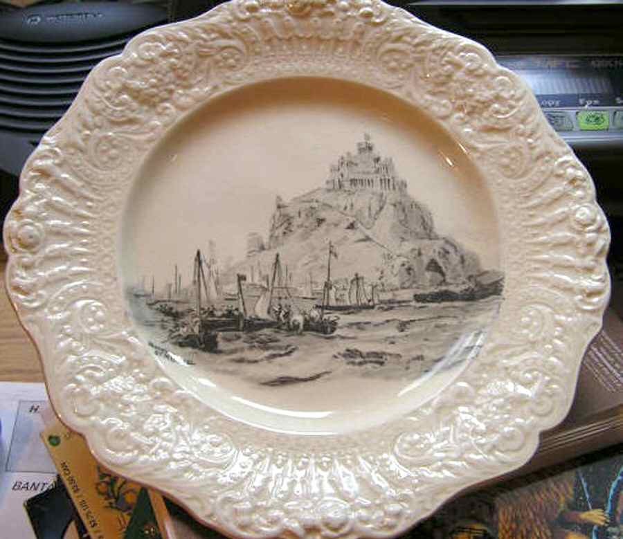 Mount St Michael Dinner Plate by Ridgway (Ridgways)-1