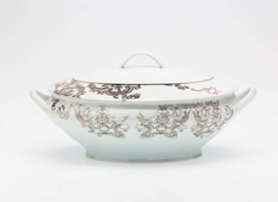 Boudoir Tureen &  Lid by Royal Limoges-1