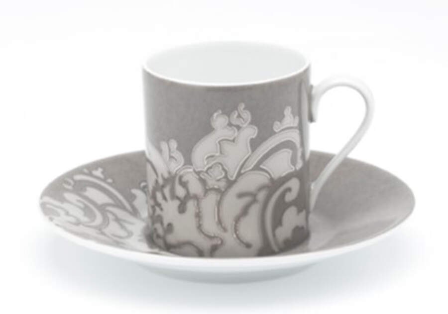 Boudoir Flat Demitasse Cup & Saucer Set by Royal Limoges-1