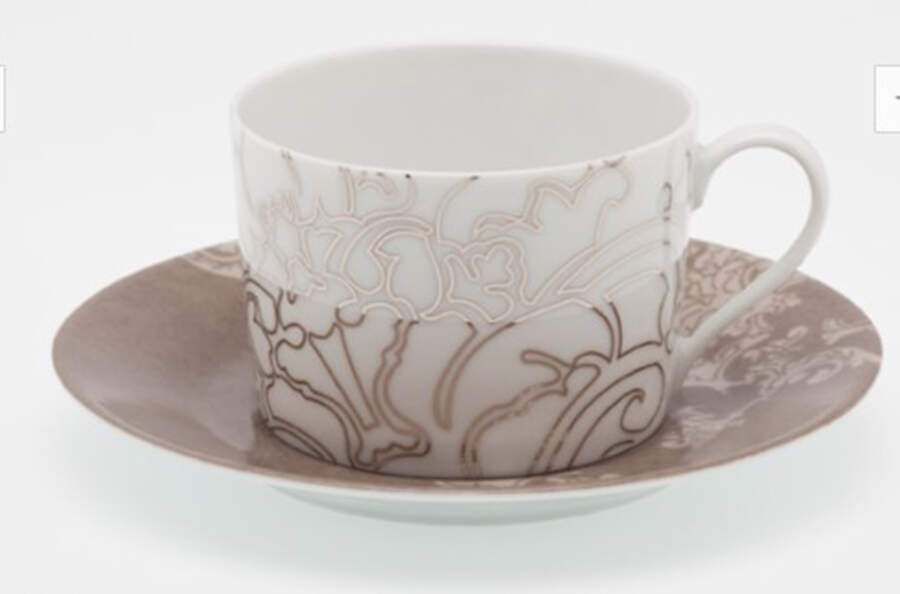 Boudoir Flat Cup & Saucer Set by Royal Limoges-1