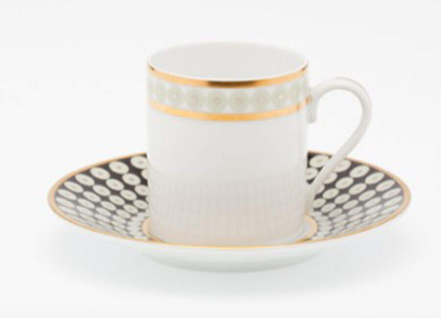 Galaxie Flat Demitasse Cup & Saucer Set by Royal Limoges-1