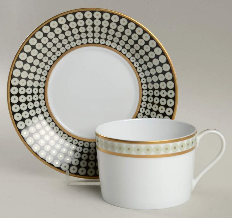 Galaxie Flat Cup & Saucer Set by Royal Limoges-1