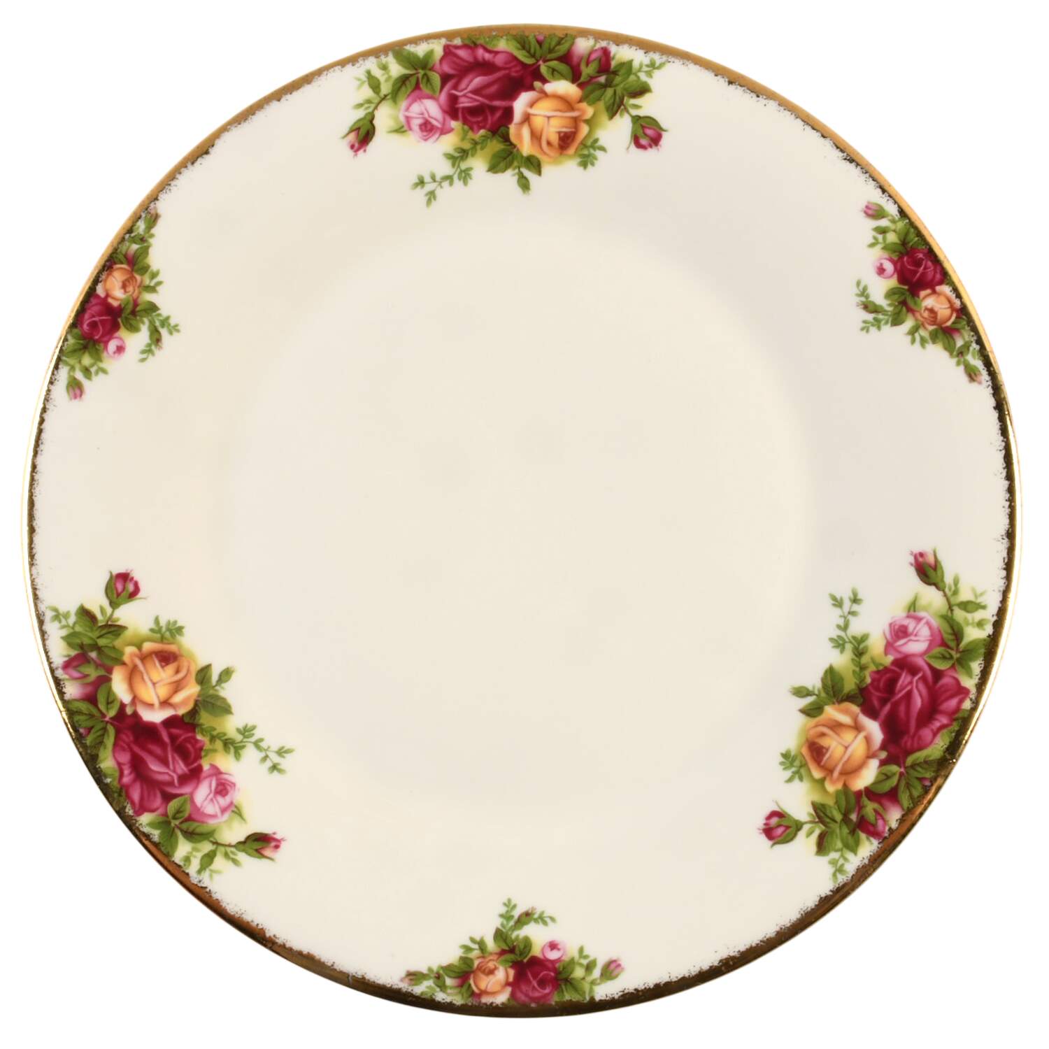 Old Country Roses (Not Fluted) Luncheon Plate by Royal Albert-1