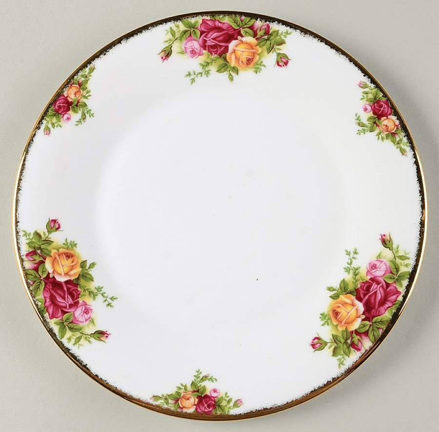 Old Country Roses (Not Fluted) Luncheon Plate by Royal Albert-1