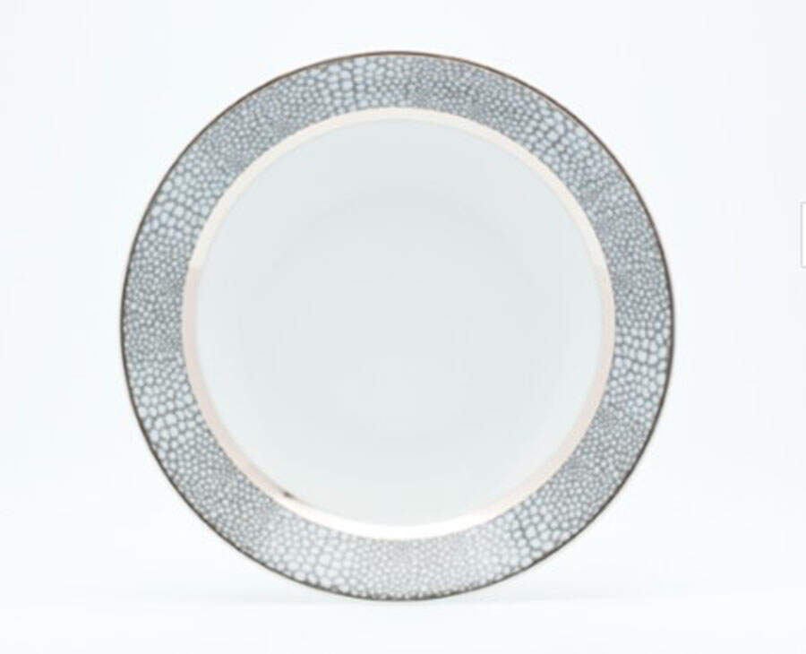Makassar-Platinum Soup/Cereal Bowl by Royal Limoges-1