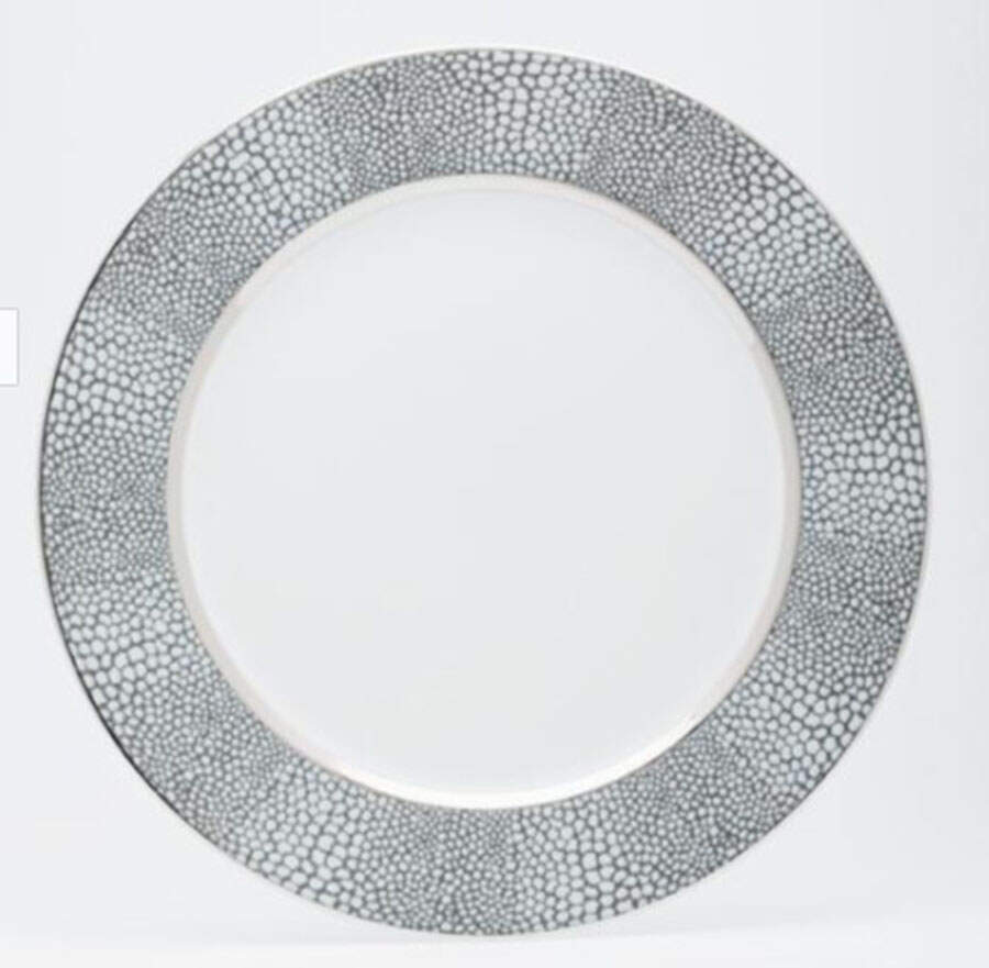 Makassar-Platinum Service Plate (Charger) by Royal Limoges-1