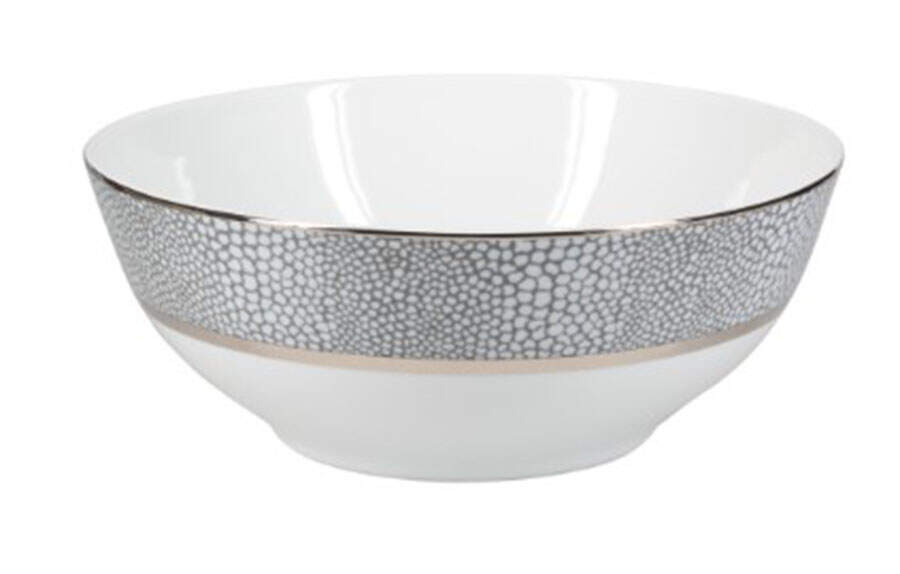 Makassar-Platinum 9" Salad Serving Bowl by Royal Limoges-1