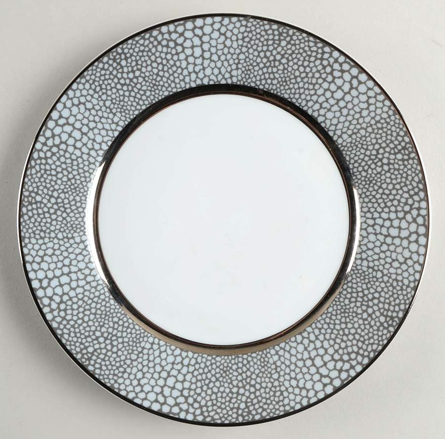 Makassar-Platinum Salad/Dessert Plate by Royal Limoges-1