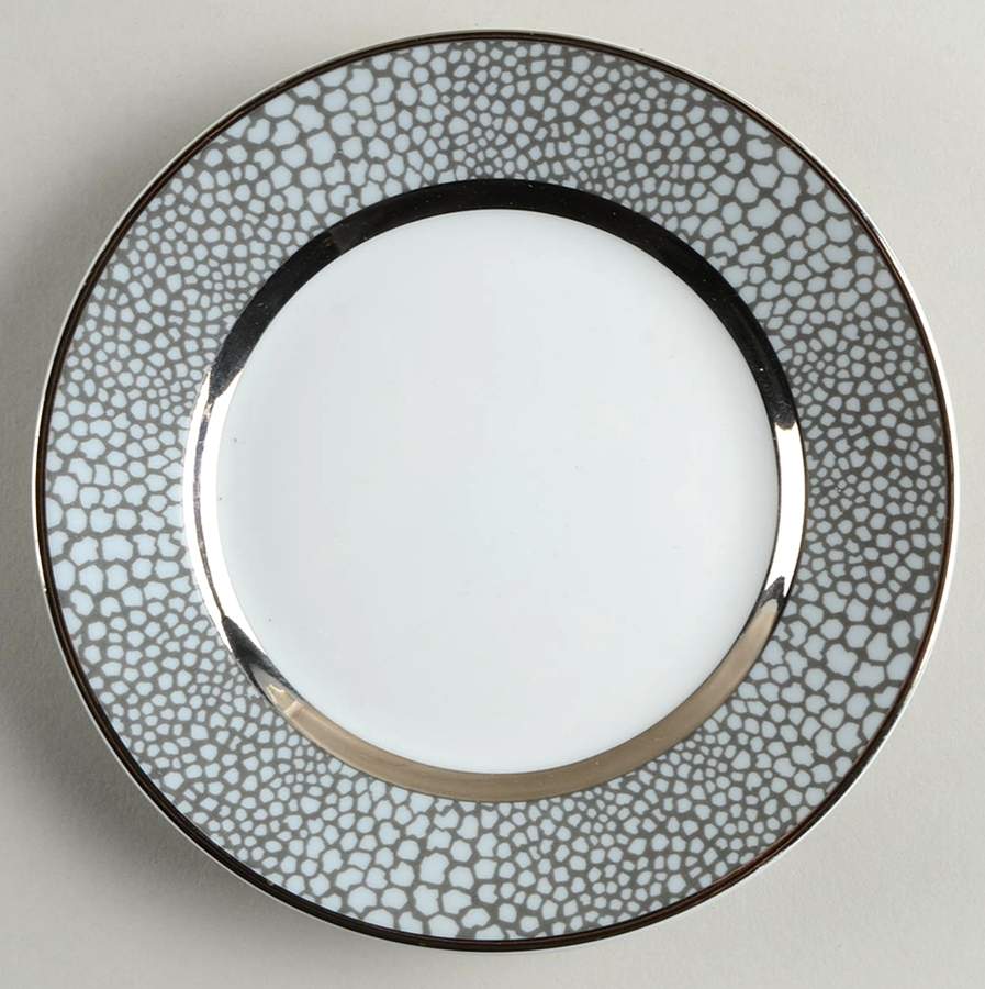 Makassar-Platinum Bread & Butter Plate by Royal Limoges-1