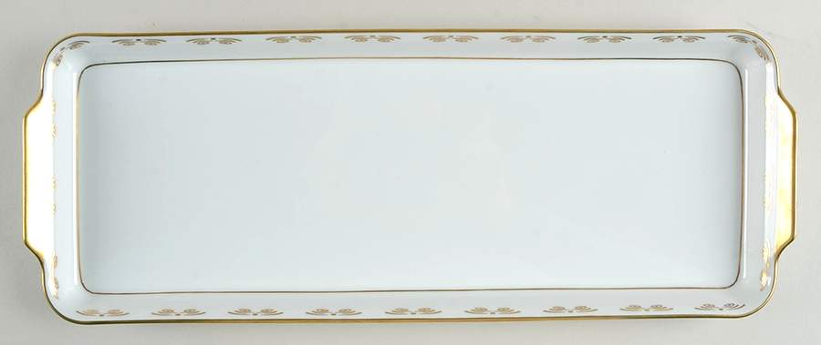 Oasis White Oblong Cake Plate by Royal Limoges-1