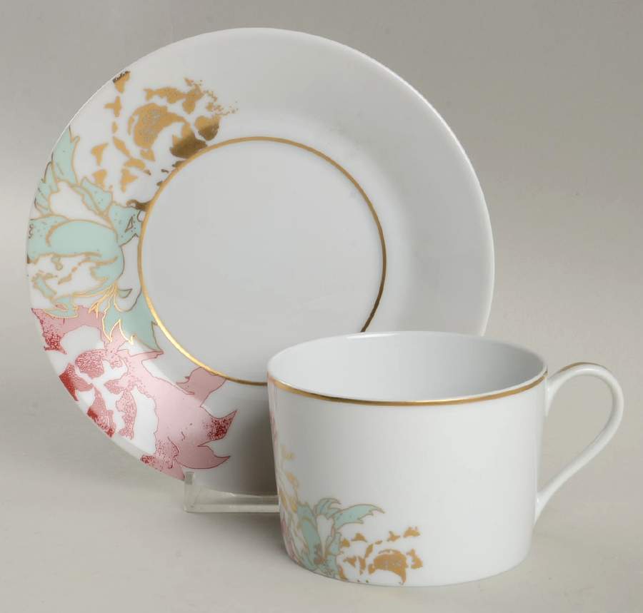 Paradis Vegetal Flat Cup & Saucer Set by Royal Limoges-1