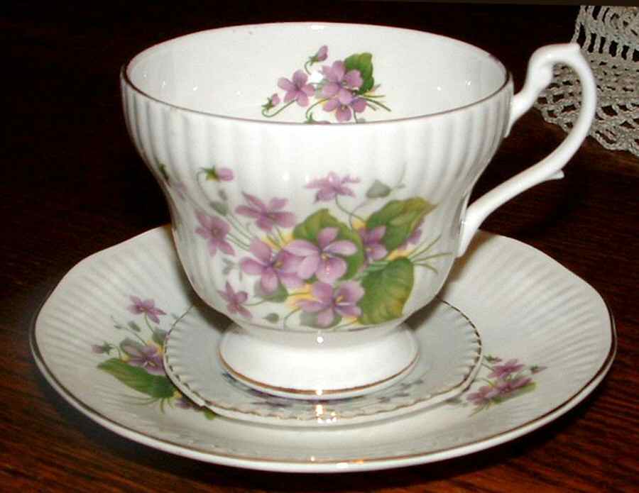RMN4 Footed Cup & Saucer Set by Royal Minster-1