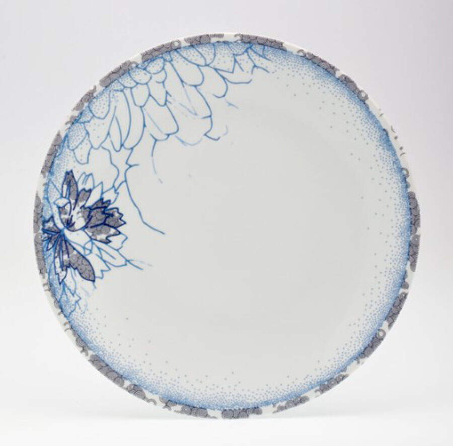 Reve Bleu Dinner Plate by Royal Limoges-1