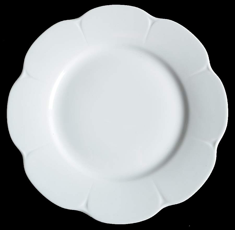 Nymphea White Dinner Plate by Royal Limoges-1