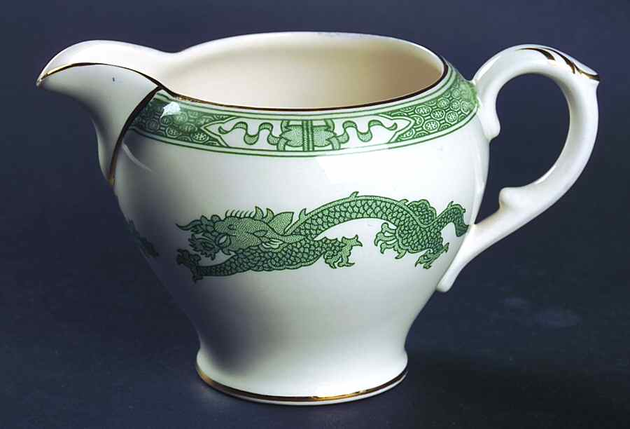 Dragon Green Creamer by Royal Cauldon-1