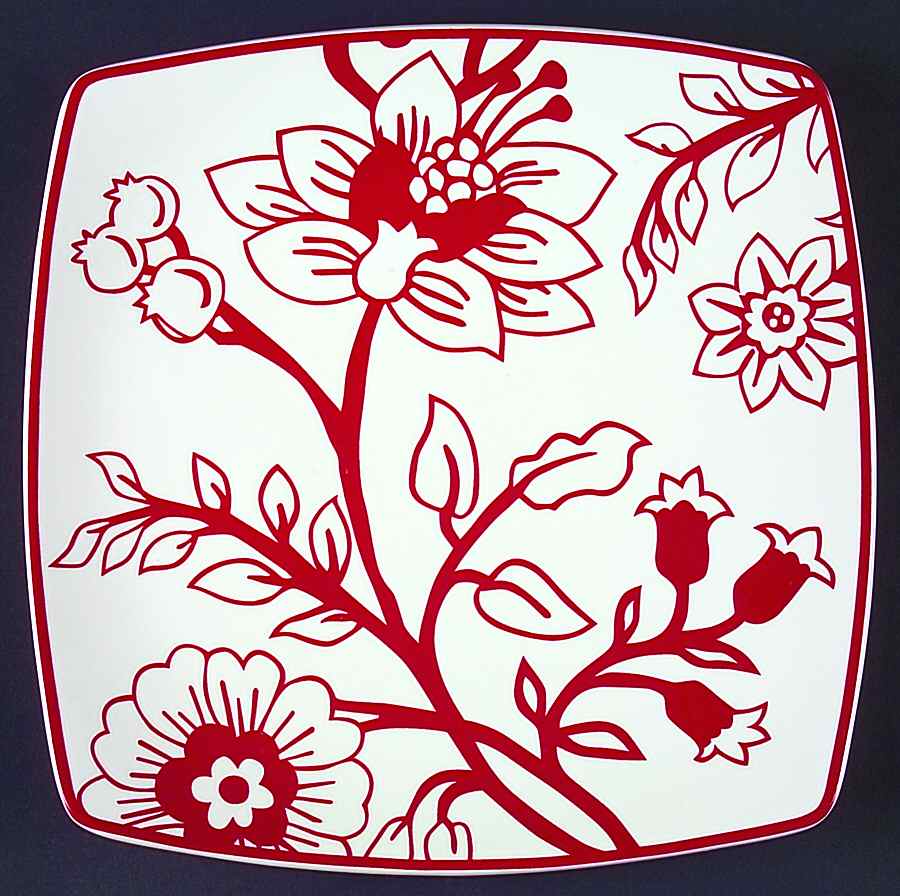 Stanford Park Red Dinner Plate by Roscher & Co-1