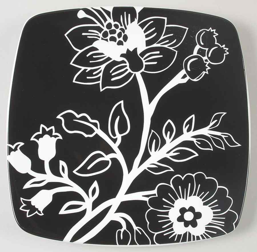 Stanford Park Black Salad/Dessert Plate by Roscher & Co-1
