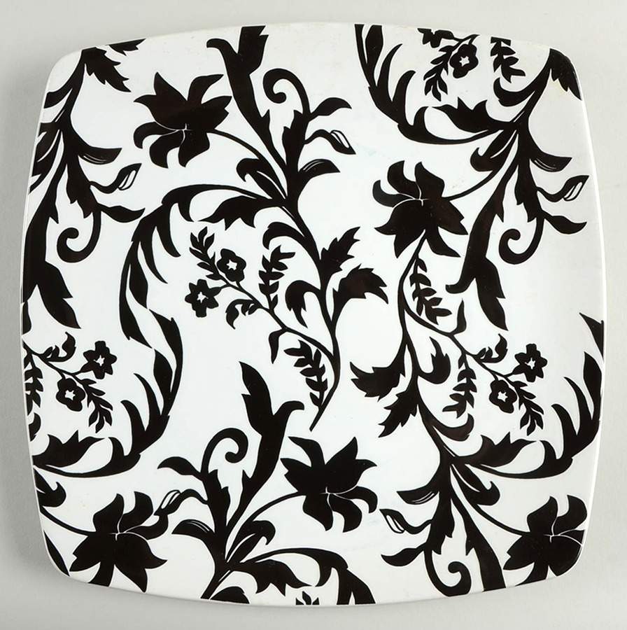 Provincial Black Dinner Plate by Roscher & Co-1
