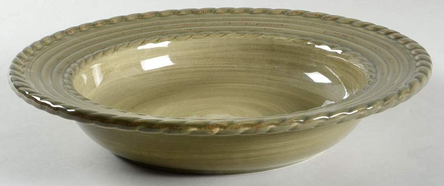 Bellini Sage Green 10" Individual Pasta Bowl by Roscher & Co-1